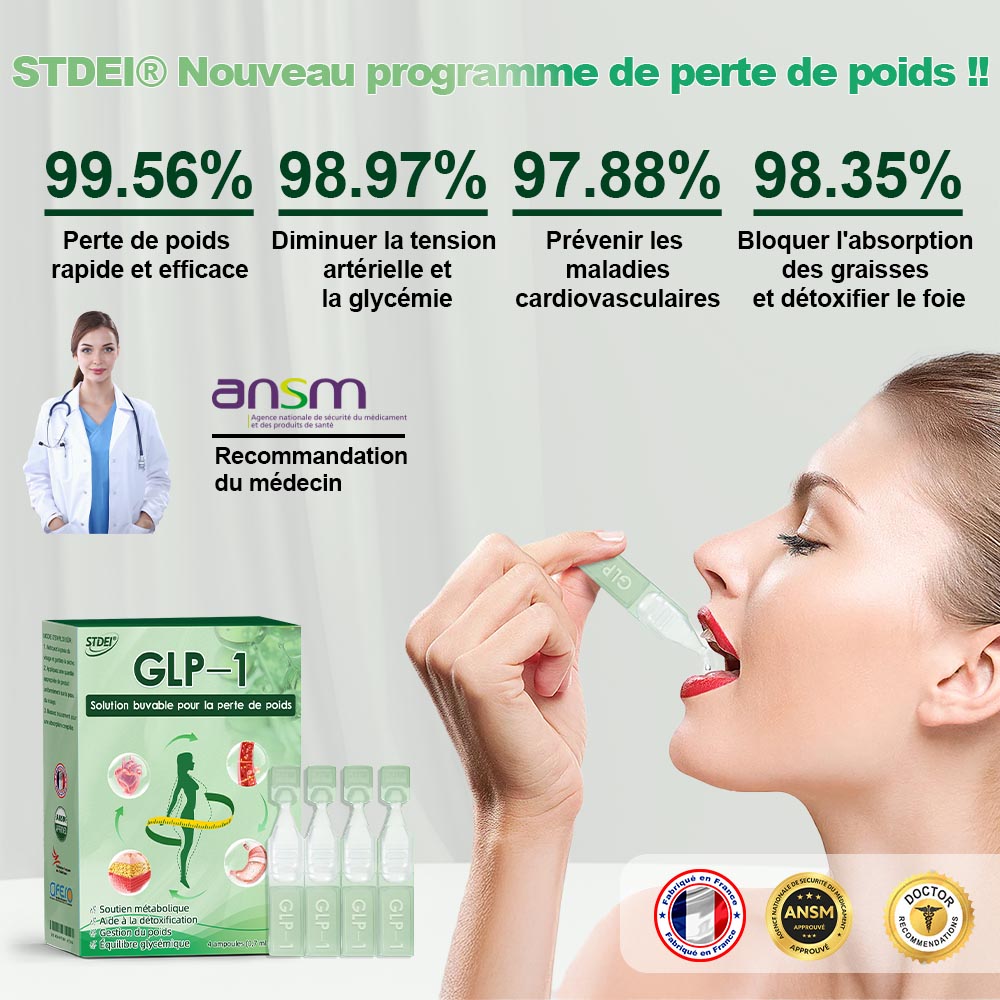 Boutique Officielle | 𝑆𝑇𝐷𝐸𝐼®✅ Solution Orale 𝐺𝐿𝑃-1 pour la 𝑝𝑒𝑟𝑑𝑒 𝑑𝑒 𝑝𝑜𝑖𝑑𝑠 – 👨⚕️ Pour lutter contre l’𝑜𝑏𝑒́𝑠𝑖𝑡𝑒́, les maladies 𝑐𝑎𝑟𝑑𝑖𝑜𝑣𝑎𝑠𝑐𝑢𝑙𝑎𝑖𝑟𝑒𝑠, le 𝑑𝑖𝑎𝑏𝑒̀𝑡𝑒, l’𝑎𝑝𝑛𝑒́𝑒 𝑑𝑢 𝑠𝑜𝑚𝑚𝑒𝑖𝑙, les 𝑝𝑟𝑜𝑏𝑙𝑒̀𝑚𝑒𝑠 𝑎𝑢𝑥 𝑎𝑟𝑡𝑖𝑐𝑢𝑙𝑎𝑡𝑖𝑜𝑛𝑠 et bien plus encore🪷