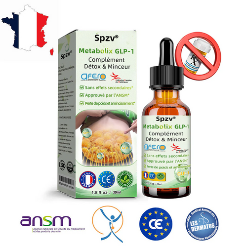 Spzv®Metabolix GLP-1 Complément Détox & Minceur (👨‍⚕️Brûleur de graisses de qualité alimentaire – Développé par The Association Française d'Étude et de Recherche sur l'Obésité)🔥Dernier jour 80% de réduction🚁